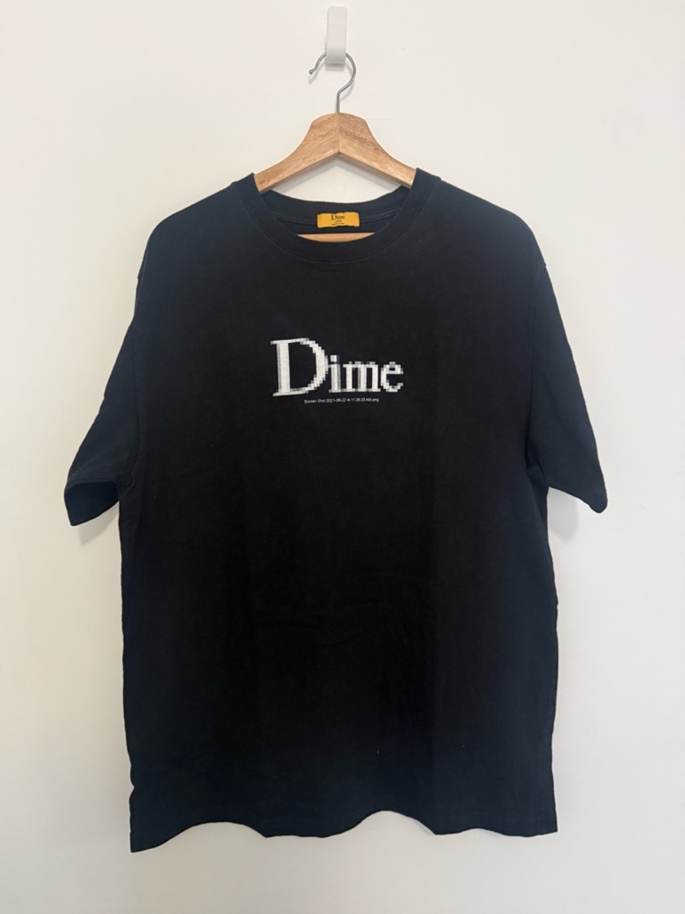 Dime Black Digital Screenshot Logo T-Shirt